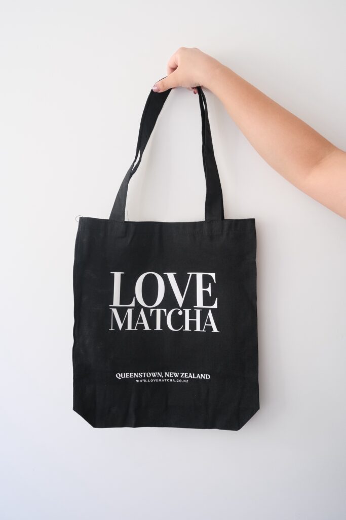 Love, Matcha Black Tote Bag